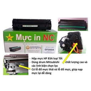Hộp mực HP 83A, m125, m126, m127, m201, m225, m125a, m127fn, 127fn, m201dw loại 1 (bền)